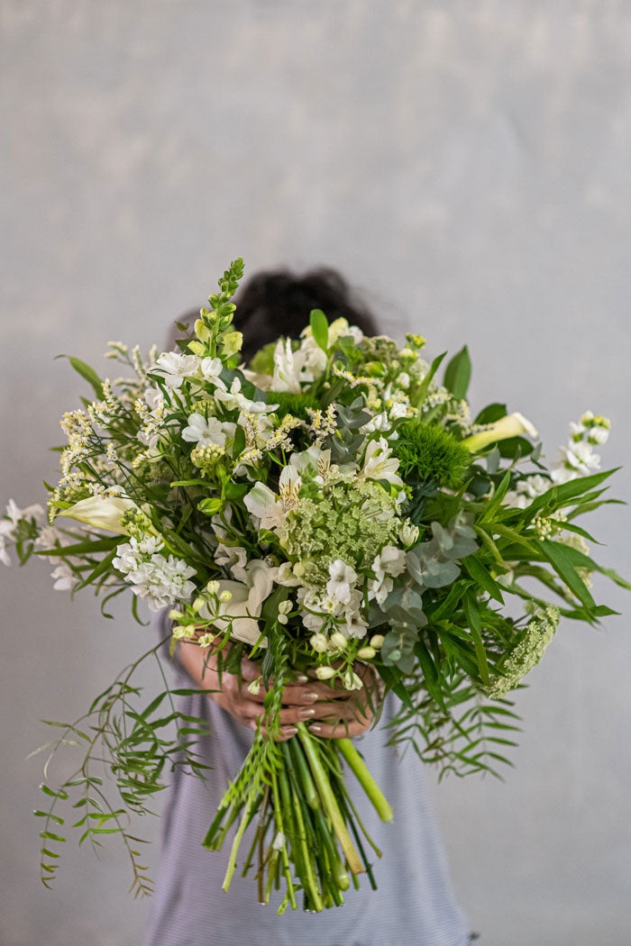 White is the new black bouquet